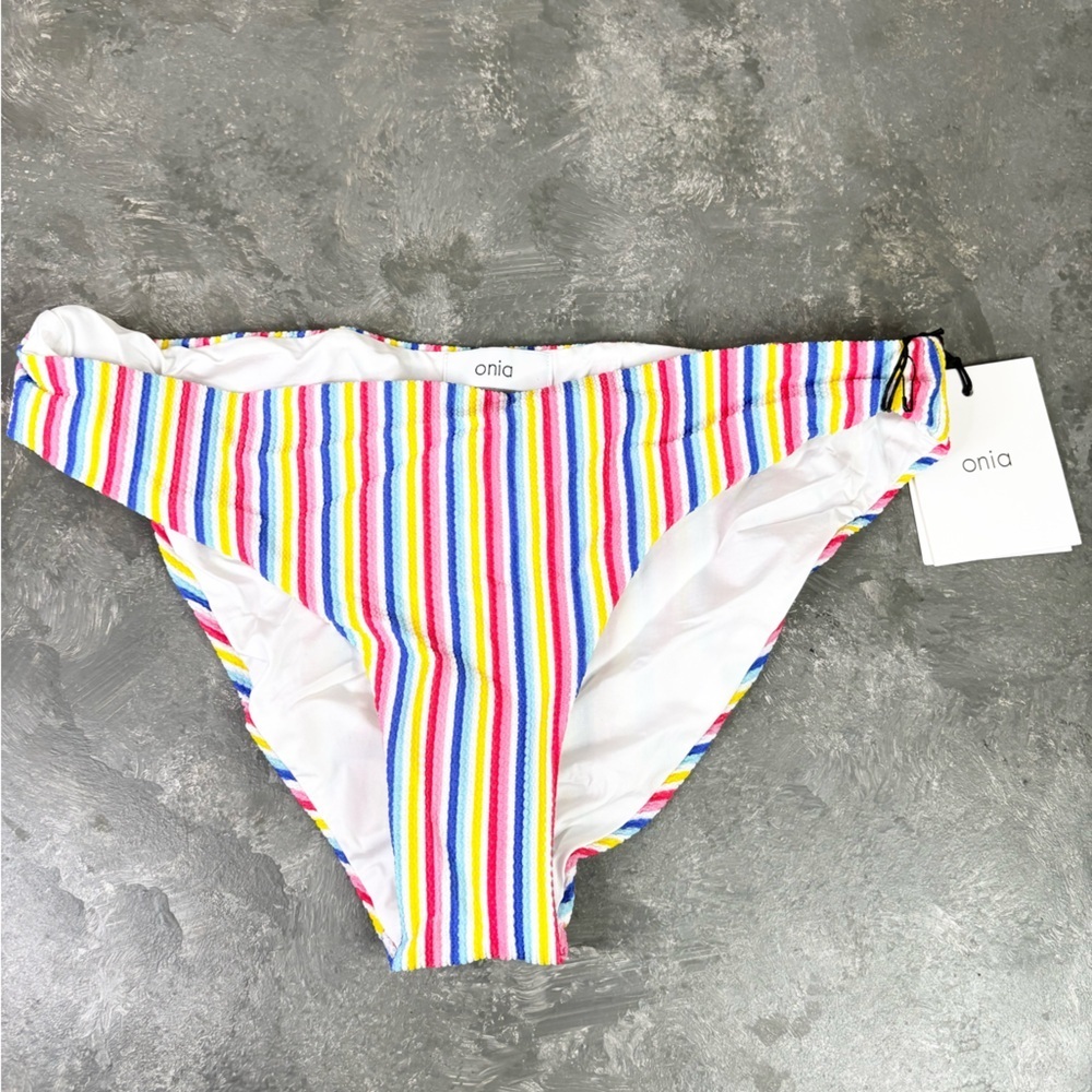 Onia lilly bottom stripe swim size L new
